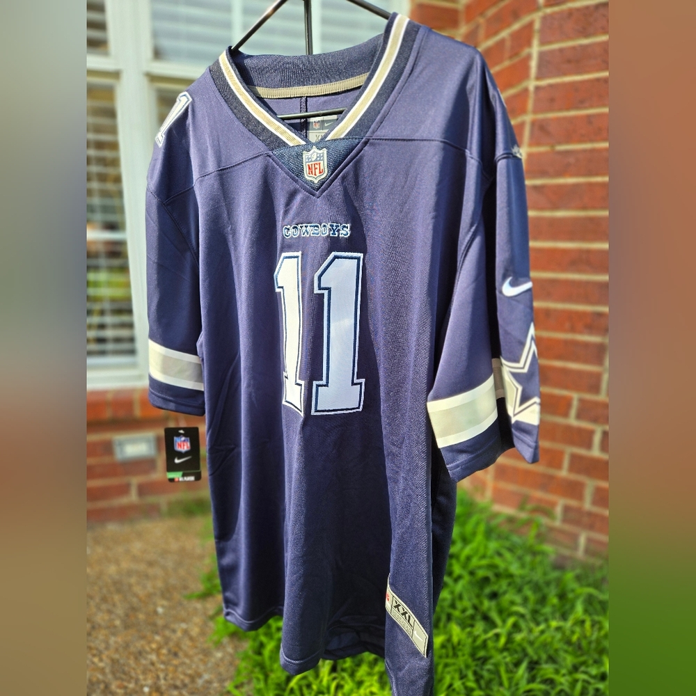 Dallas Cowboys Nike Navy and Silver Football Jersey